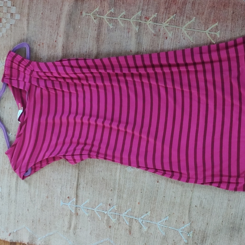 Striped knit dress